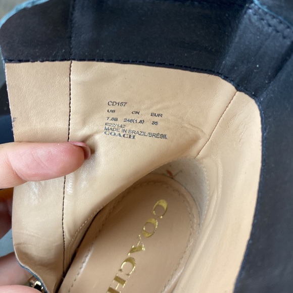 $295 RETAIL NIB Coach Olivia Leather Boot size 7.5 - Picture 7 of 7